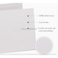 Fournitures d'art professionnelles, panneaux de toile vierges en coton 100% pur, taille personnalisée, pour la peinture