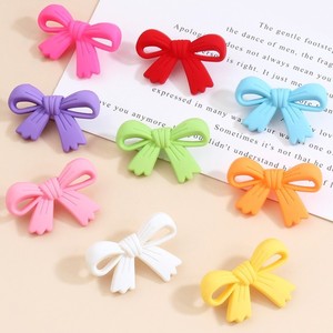 Dễ Thương Đầy Màu Sắc Bow Knot Trang Trí Nút Bowknot Nhựa Chân Nút Cho Trẻ Em - Product Image 2
