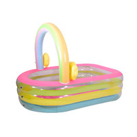 Nouvel arrivage Arche gonflable à thème de fleurs à 3 couches Fête des filles Taille personnalisable Piscine extérieure rectangulaire Logo en PVC