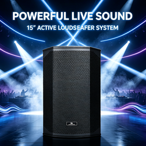<span class=keywords><strong>Leon</strong></span> Audio EV-15DSP Altoparlante Attivo Full Range da 15 Pollici 500W RMS con DSP per Palcoscenici all'Aperto - Product Image 6