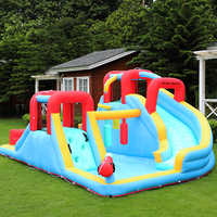 Doctor Dolphin Wholesale Combo Trampoline Kid Jeux de boxe Double Bouncy Castle Bounce House Toboggan gonflable