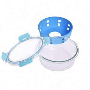 Food Container <b>Glass</b> OEM & ODM Lunch <b>Box</b> With BPA Free Lid Wholesale High Borosilicate <b>Glass</b> Food Storage Container - Product Image 4