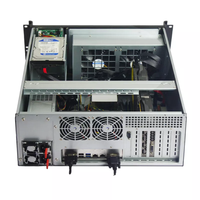 Casing Peladen Komputer ATX Kedalaman 480Mm Industri 4U Terbaru dengan Layar Sentuh LCD 11.6 Inci Resolusi 1366*768