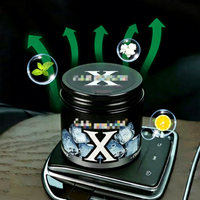 Baume désodorisant pour voiture en gel solide Série X, longue durée, parfum léger, pot en plastique, capteur de vibration, élimination des odeurs, sans aromathérapie automobile