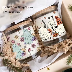 Scare Element Happy Halloween Letter Stickers Diy Mugs Calcomanías de vinilo térmico Glass Cup Wrap 16oz UV DTF Transfers Ghost <span class=keywords><strong>Sticker</strong></span> - Product Image 5