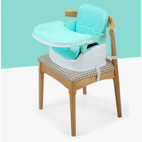 Chaise haute multifonction pliable à quatre modes pour bébé, chaise d'alimentation pour enfants, chaise en plastique moderne pour salon et école