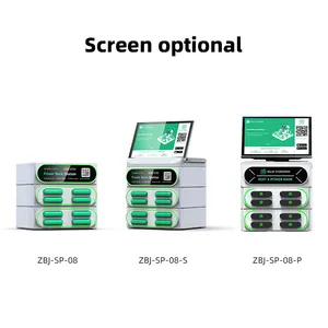 20 Sleuven Touchscreen Geïntegreerd Stack Power Bank Delen Verhuur Kiosk Station Met Ingebouwde Pos Automaat Snel Opladen
