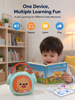 Lecteur d'histoires audio pour enfants avec cartes de lecture, jouet éducatif en anglais pour l'apprentissage précoce