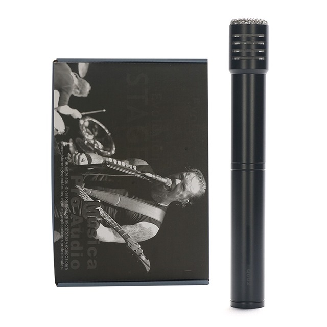 Q602 Pencil Type Small Diaphragm Condenser Microphone Q-602 Wired Handheld Kareoke Microphone for Streaming/Karaoke/Recording
