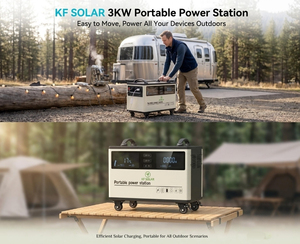 Centrale Électrique Portable Grande Capacité 3KW, Générateur Solaire à Batterie Lithium de Grande Taille pour Usage Domestique et Extérieur, MPPT KF Solar KF Sol - Product Image 1