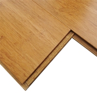 Parquet en bambou massif de qualité supérieure, carbonisé, épaisseur 14 mm, tissé en brins, laqué UV, motif parquet, pose flottante facile