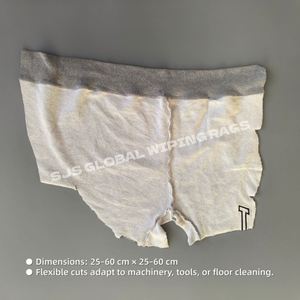 Trapos de algodón para uso industrial, trapos de forro polar de colores, limpiadores de sudaderas, 25 kg de trapos de limpieza reciclados de colores mixtos - Product Image 3