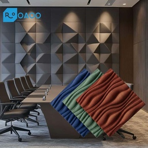 Panneau mural acoustique flexible et coloré, insonorisant pour <span class=keywords><strong>cinéma</strong></span>, salle <span class=keywords><strong>de</strong></span> conférence, panneaux en fibre <span class=keywords><strong>de</strong></span> polyester autocollants, ignifuges - Product Image 1