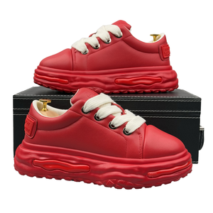 Zapatillas Deportivas Casuales para Hombre, Diseño Moderno con Cordones, Microfibra, Cuero, Transpirables, Plataforma Plana, Aumentan la Estatura - Product Image 4