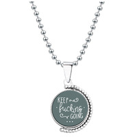 Pendentif rotatif Nouvelle Lune avec gravure, cadeau créatif, cadeau de Noël, collier en acier pour YYN Trade