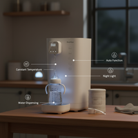 Bouilloire Électrique Intelligente 1,5 Litre en PPSU avec Chauffe-eau et Distributeur pour Préparateur de Lait Bébé