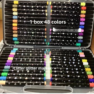 Juego de Rotuladores de Tinta Brillante Starlight, Elegante Empaque, Juego de Rotuladores de Purpurina Perlada para Estudiantes, Rotulador Fluorescente Luminoso - Product Image 2