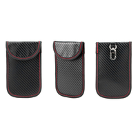 BEARKY haute qualité Portable RFID blocage en cuir clé portefeuille porte-carte organisateur Faraday sac pochette boîte en PU couverture de voiture Rock