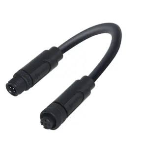 Miglior prezzo M12 A-codifica 5pin maschio A femmina Micro cavo connettore placcato oro NMEA 2000 connettori