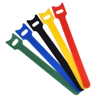 Lazo de gancho de doble cara reutilizable con logotipo personalizado en forma de T con cabeza de gato disponible 100mm 200mm 250mm 300mm 400mm 12mm hecho de nailon