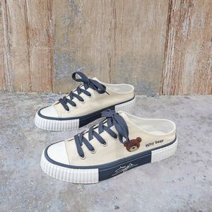 Chaussures décontractées tendance en toile pour femmes, style 2025, à bout fermé, à enfiler, anti-odeur, léopard, automne été - Product Image 3