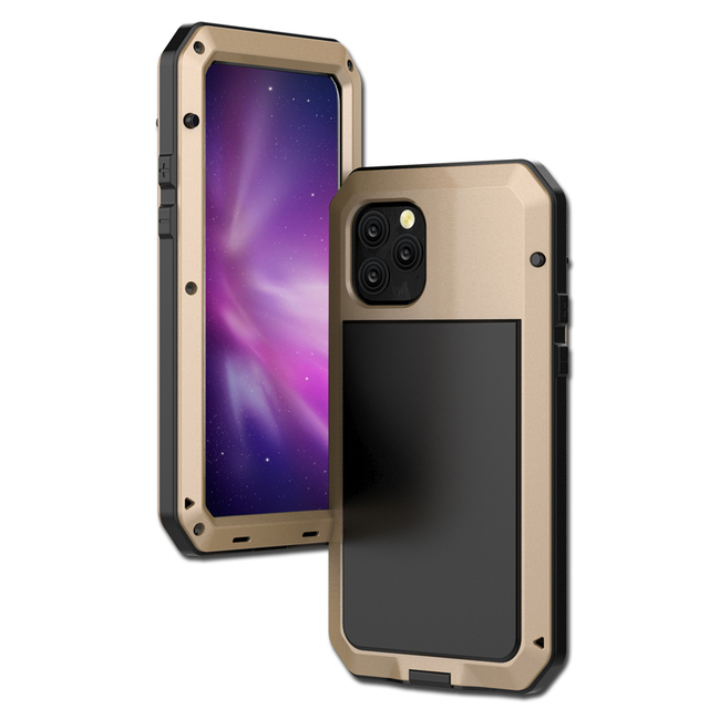 Heavy Duty Protection Doom armor Metal Aluminum Case for iPhone 11 Shockproof Dustproof Cover