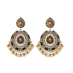 jhumkas印度合金珠子jumka耳环印度传统