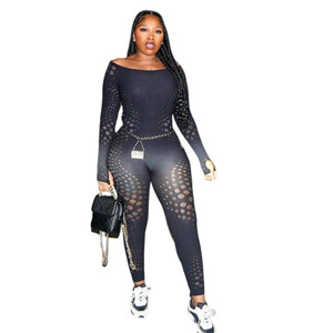 <span class=keywords><strong>SXE</strong></span> 2023 Nouveauté été, pantalon sexy pour femme, mode, tricoté, transparent, ajusté, une pièce - Product Image 4
