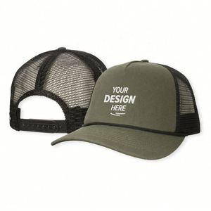 Sombreros de camionero con logotipo bordado personalizado de algodón MOQ bajo, sombreros de malla ajustables ajustados, estilo Hip Hop a la moda para ciclismo informal al aire libre - Product Image 1
