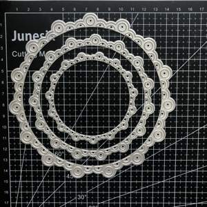 7,5 "Metall 3 Stück Kreis schneiden Matrize Bulk Scrap book Schneidwerk zeuge Günstige Stanz ungen - Product Image 2