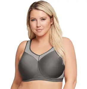 Neue benutzer definierte Active Wear Yoga Top Fitness Yoga Frauen BHs Glatte nahtlose ungefütterte Ring abdeckung Unelastische Unterstützung Natürlicher Sport-BH