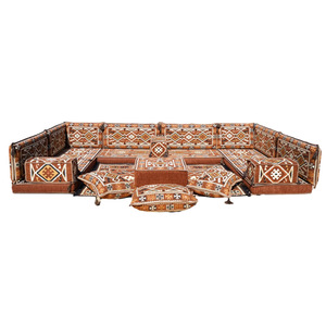 Ultra Comfortable High Density Sponge Arabic <strong>Floor</strong> Sofa Luxury Majlis <strong>Seating</strong> with Ergonomic Design - Product Image 1
