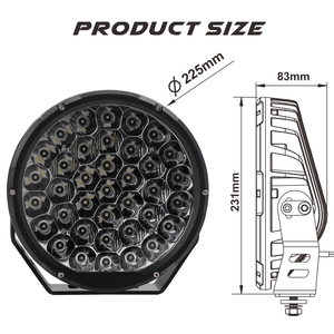Nueva Luz de Trabajo LED de Alta Potencia de 160 W, 15600 lm, Faro de 9 Pulgadas, Impermeable IP68/IP69K, Certificación <span class=keywords><strong>ECE</strong></span> R10 para Camiones, Todoterreno y SUV - Product Image 5