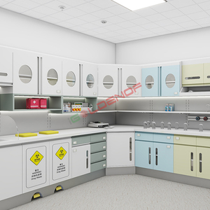 Gabinetes Dentales Personalizados IGOODENOF para Hospitales y Clínicas, <span class=keywords><strong>Torre</strong></span> Médica de Madera y Acero Inoxidable, Cajones con Cerradura para Montaje en Pared, Ecológicos - Product Image 3