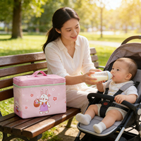 Panier de rangement pour jouets de bébé, organisateur portable pour chambre d'enfant, panier pliable en tissu de grande capacité avec couvercle et poignée de transport