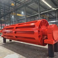 Rodillo de retorno espiral autolimpiante de acero activo con tornillo para descarga de escoria en cintas transportadoras de material húmedo y pegajoso