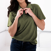 Polos pour femmes très demandés, confortables, personnalisables, fabricant de polos OEM, polos doux imprimés, polos de golf pour femmes