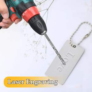 Roestvrijstalen metalen labels Rechthoek 1 inch x 2 inch 25 stuks - Product Image 3