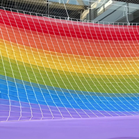 Draperie arc-en-ciel rêveuse, rideau de plafond extérieur à vent, décoration en tissu de tente pour mariage