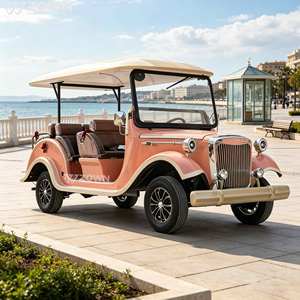 Voiture électrique vintage rétro personnalisée avec batterie au lithium pour projets immobiliers et réceptions d'hôtes - Product Image 1