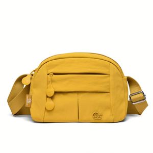 Nouveau sac bandoulière simple et léger pour femme en nylon, fermeture éclair, sangle unique, doublure en polyester résistante à l'eau - Product Image 3