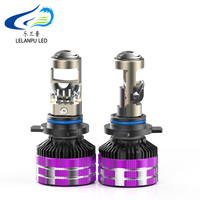 مصباح أمامي LED صغير من LELANPU بقوة 70 واط و7000 لومن مع نظام Canbus وشريحة 3570 ذات 12 نواة، إضاءة 6000-7000 كلفن وعمر افتراضي 50000 ساعة