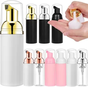 Kleiner rosa mattschwarzer Gesichts reiniger 30ml 50ml 60 ml 120ml leere Plastiks chaum pumpen flaschen 30 50 60 ml Wimpern schaum pumpen flasche