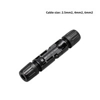 Connecteur de câble de panneau solaire étanche 1000V pour raccordement photovoltaïque, mâle-femelle, cœur interne, 50A nominal, 4P 1P broches, cuivre