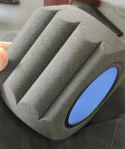 Escudo de aislamiento de micrófono de grabación de estudio Bufu con filtro Pop y soporte de trípode para micrófonos de condensador y <span class=keywords><strong>Yeti</strong></span> azul - Product Image 3