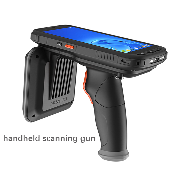 Android 10 Rug PDA Rugged Handheld PDA 1D/2D Barcode Laser Scanner with Long Distance UHF RFID Reader