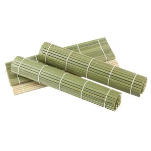 Tappetino per Sushi in bambù tessuto di precisione: Design inclinato per stabilità, corde legate per una maggiore durata