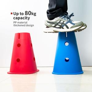 Factory Wholesale 30cm Height Agility Plastic Material Cones for Kids Sensory Integration Training Cones Customized - Product Image 5