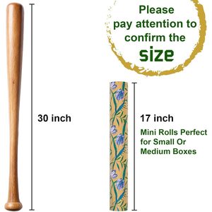 Maypluss Floral Kraft <b>Wrapping</b> <b>Paper</b> Roll 17 Inch X 33 Feet Double Side Eco Friendly Gift Craft Packaging <b>Paper</b> - Product Image 4