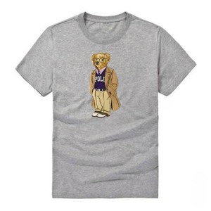 T-shirt Oversize Personnalisé avec Logo Imprimé <span class=keywords><strong>Lauren</strong></span>, 100% Coton, Matière Premium, Style Décontracté, Grande Taille pour Homme, Lettres Tricotées - Product Image 2